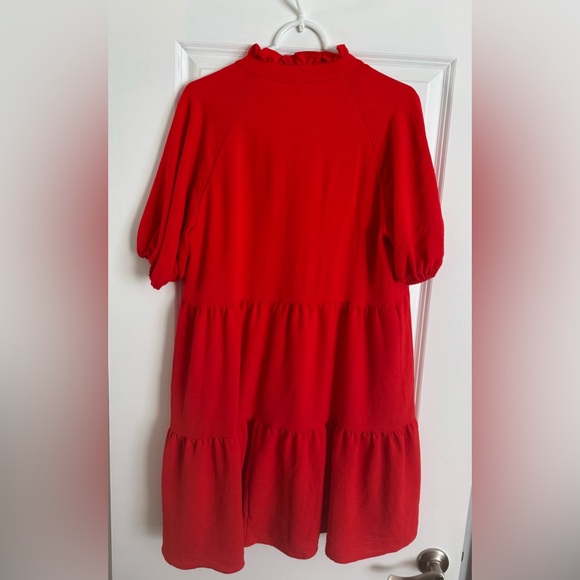 1. State Red Ruffle Dress - Picture 2 of 3